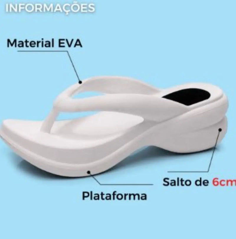 Sandália Ortopédica Plataforma Feminina – Cloud Slide 100% EVA Original
