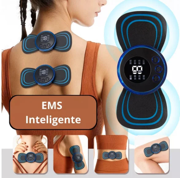 Mini Massageador Elétrico Portátil EMS para Pescoço | Alívio da Dor Cervical