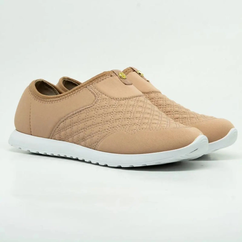 Tênis Ortopédico Feminino Slip-On em Lycra – Conforto Extremo para Caminhadas e Corridas Leves