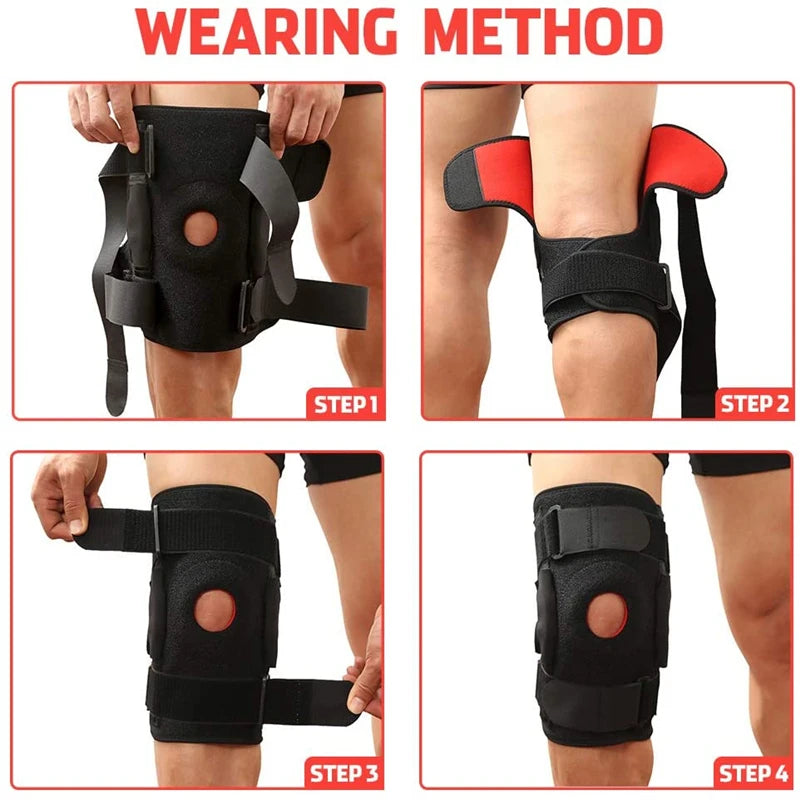 Knee Support orthopedic knee Brace Adjustable Open Patella Knee Pads Protector Guard Gym Workout Sports for Arthritis Joint Pain