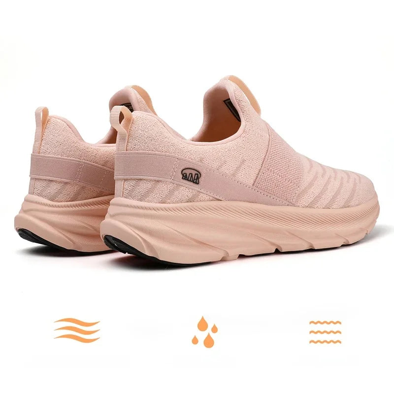 Tênis Esportivo Feminino Slip-On – Leve, Respirável e Perfeito para Caminhadas Diárias