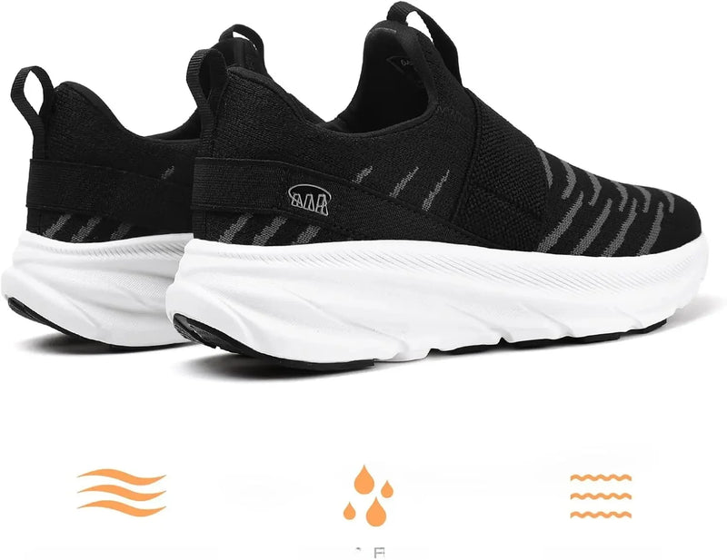 Tênis Esportivo Feminino Slip-On – Leve, Respirável e Perfeito para Caminhadas Diárias