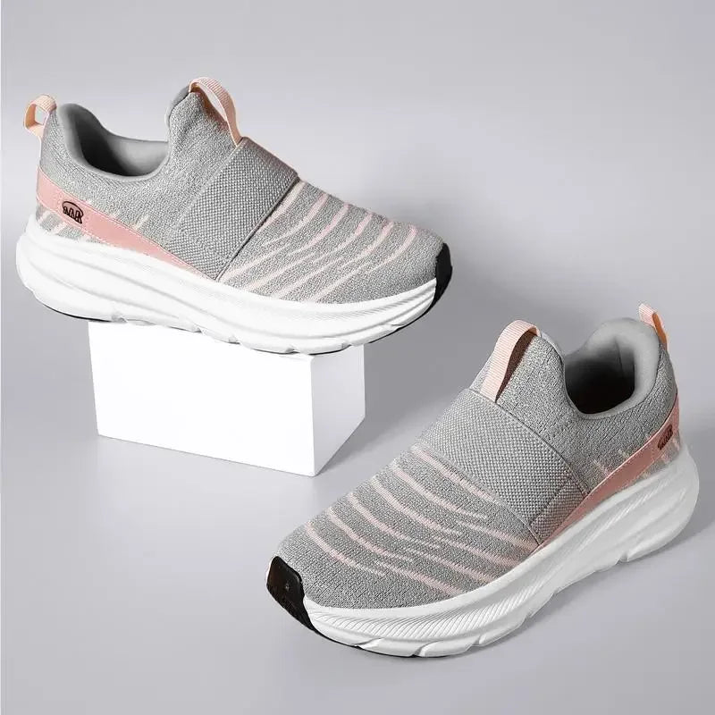 Tênis Esportivo Feminino Slip-On – Leve, Respirável e Perfeito para Caminhadas Diárias