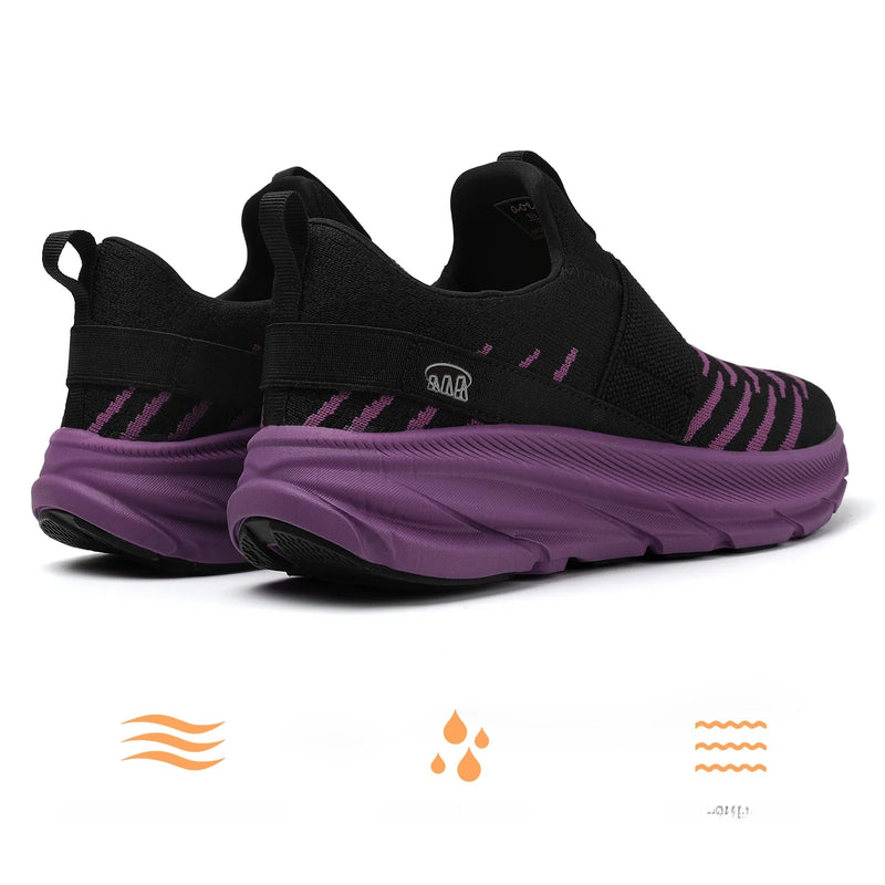 Tênis Esportivo Feminino Slip-On – Leve, Respirável e Perfeito para Caminhadas Diárias