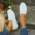 Tênis Ortopédico Feminino Slip-On com Plataforma – Conforto e Estilo Respirável