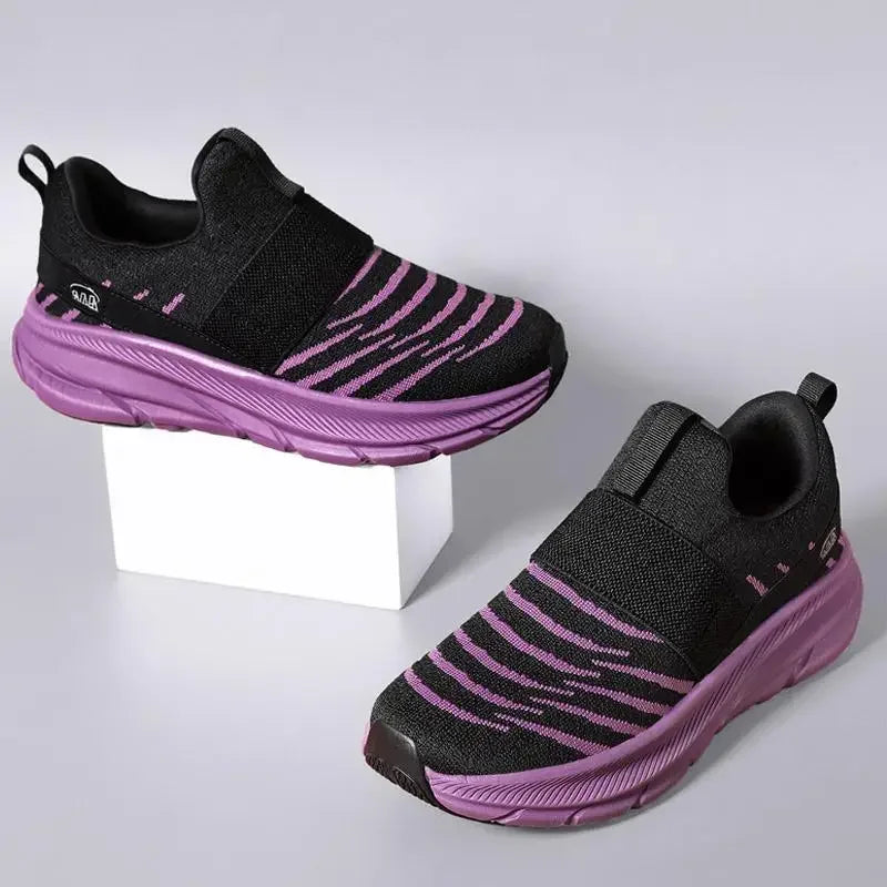 Tênis Esportivo Feminino Slip-On – Leve, Respirável e Perfeito para Caminhadas Diárias