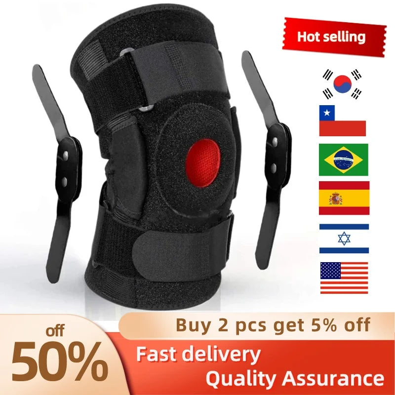 Knee Support orthopedic knee Brace Adjustable Open Patella Knee Pads Protector Guard Gym Workout Sports for Arthritis Joint Pain